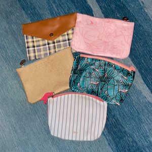 Small makeup bags. Lot of 5.